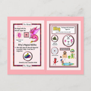 Periodischer Tafeldrache - Bismutkarte Postkarte