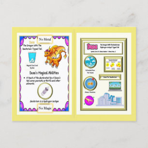 Periodischer Tafeldrache - Deuterium-Karte Postkarte