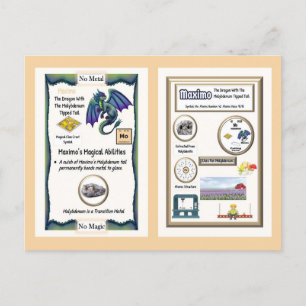 Periodischer Tafeldrache - Molybdänkarte Postkarte