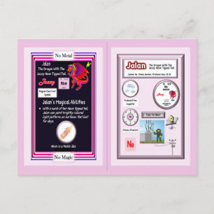 Periodischer Tafeldrache - Neonkarte Postkarte