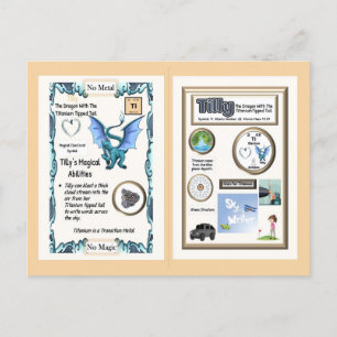 Periodischer Tafeldrache - Titanium Postkarte