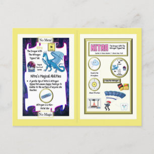 Periodischer Tafeldragon - Stickstoffkarte Postkarte