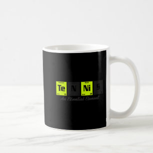 Periodischer Tisch der Elemente Tennis Player Gesc Kaffeetasse