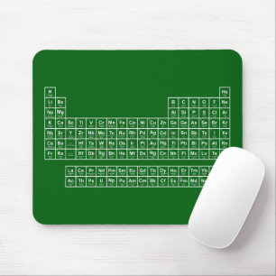 Periodischer Tisch grüne Maus Pad Mousepad