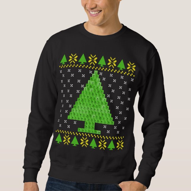Periodischer Tisch Ugly Christmas Sweater Sweatshirt (Vorderseite)