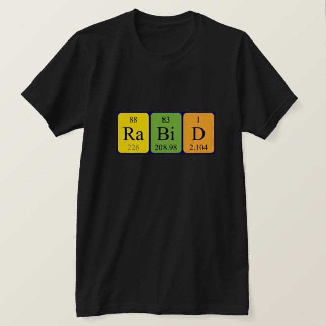 Periodisches Shirt eines Rabitierten Worts (Design vorne)