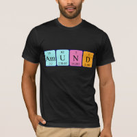 Periodisches Shirt für den Tabellennamen