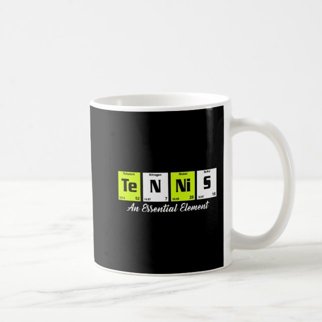 Periodisches Tischtennis-Geschenk für Männer Kaffeetasse (Rechts)