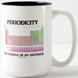 Periodizität Essence My Existence (Periodic Table) Zweifarbige Tasse