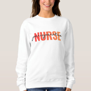 Perioperative Krankenschwester Moderne Typografie Sweatshirt