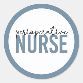 Perioperative Nurse RN oder Krankenversicherung Runder Aufkleber