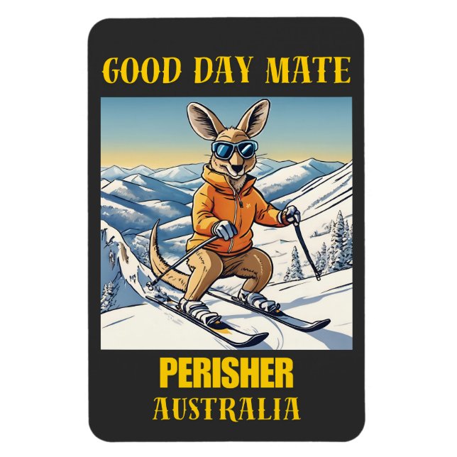Perisher Australia Ski Resort Magnet (Vertikal)