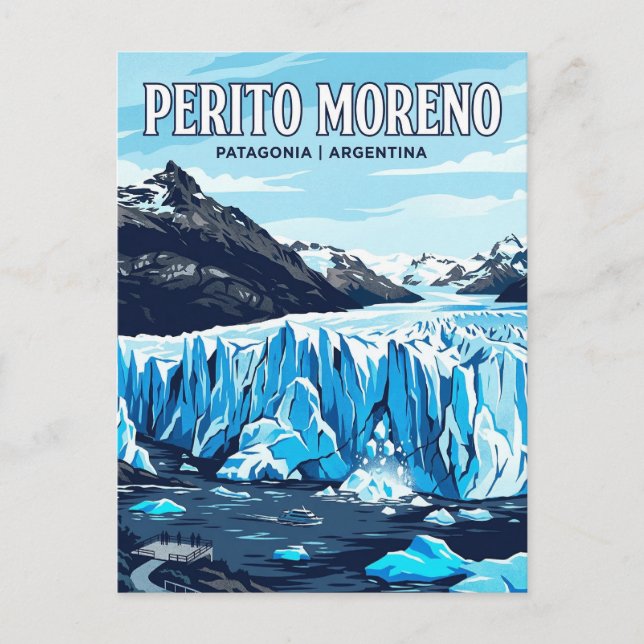 Perito Moreno Glacier Postkarte (Vorderseite)