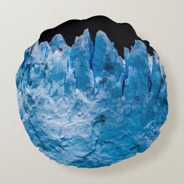 Perito Moreno Glacier Rundes Kissen (Rückseite)