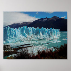 Perito Moreno Gletscher-Front in den Anden Poster