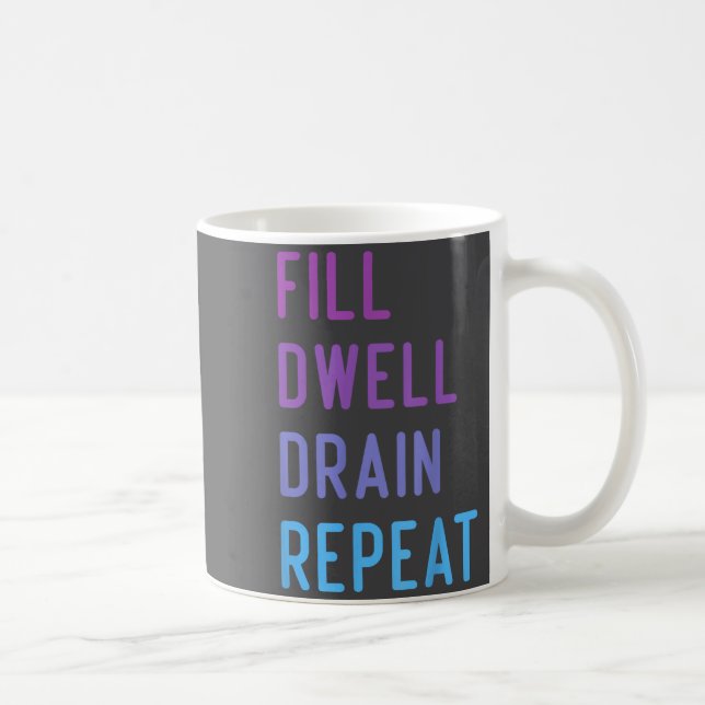 Peritoneal Dialysis Fill Dwell Drain Repeat Funny  Kaffeetasse (Rechts)