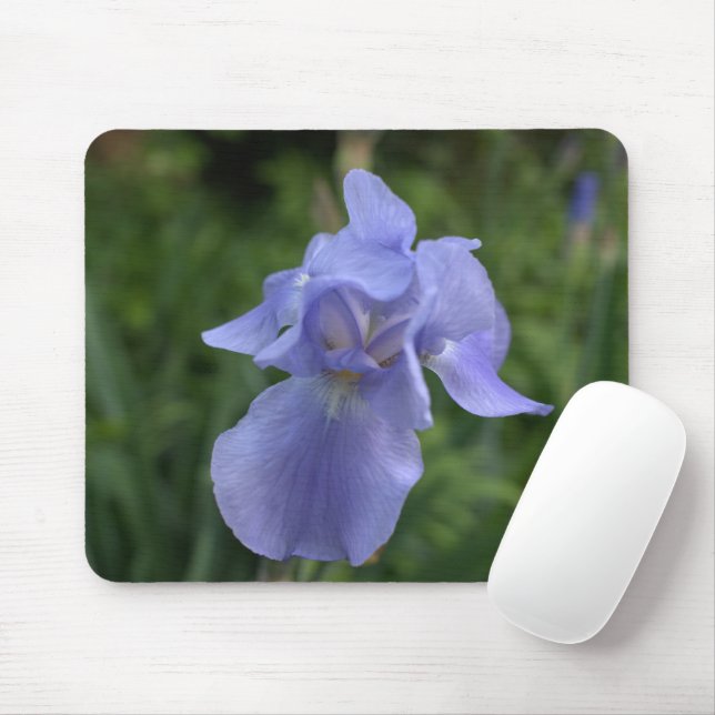 Periwinke Blue Iris Mousepad (Mit Mouse)