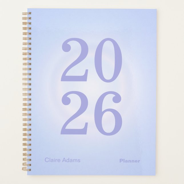 Periwinkle Aura Big Year Planner Planer (Vorderseite)
