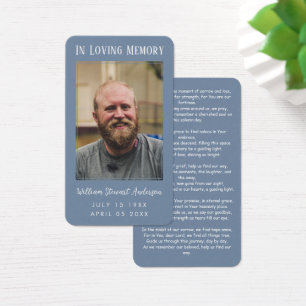 Periwinkle Beerdigungskarte