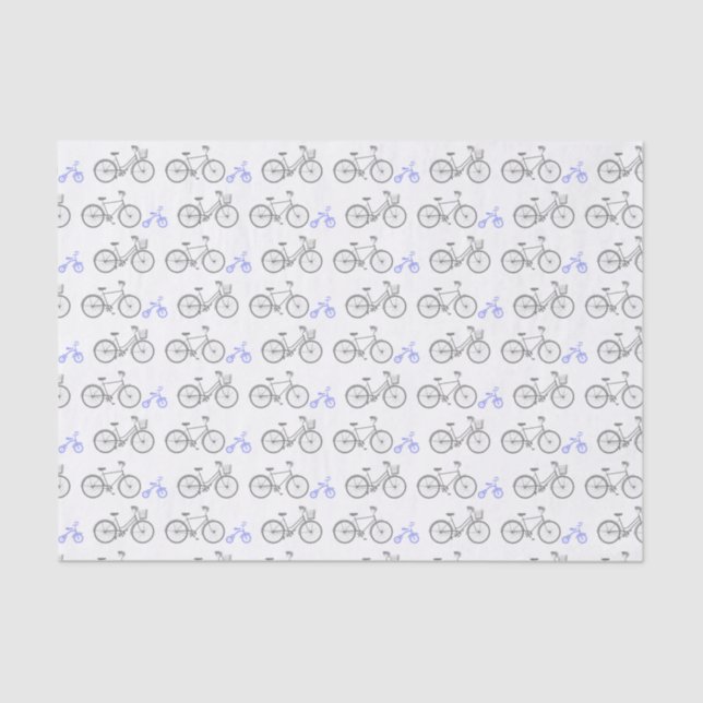 Periwinkle Bicycle Seidenpapier (Vorderseite)