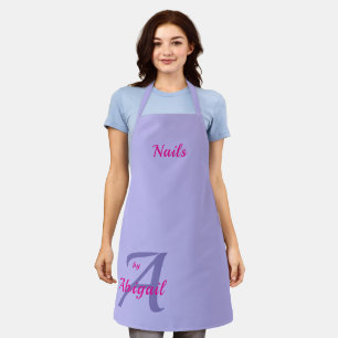 Periwinkle Blue Chic Nails von "Dein Name" Schürze
