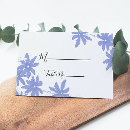 Periwinkle Blue Daisies Wedding Platzkarten