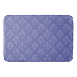 Periwinkle Blue Damask Badematte