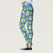 Periwinkle Blue Green dots Quadrate geometrisch