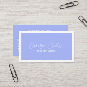 Periwinkle Blue Minimalistisch Visitenkarte