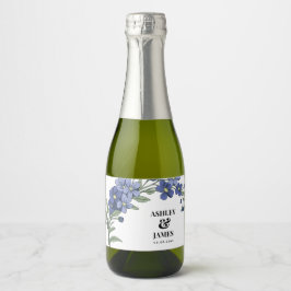 Periwinkle Blue Modern Floral Wedding