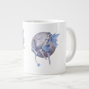 Periwinkle Blue und Lila Mond Fairies Jumbo-Tasse