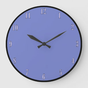 Periwinkle Blue Wall Clock Große Wanduhr