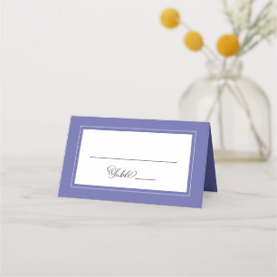 Periwinkle Blue Wedding Elegante schicke Grenze Mo Platzkarte