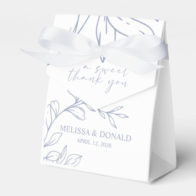 Periwinkle Blume Gefälligkeitsbox Geschenkschachtel (Vorderseite)