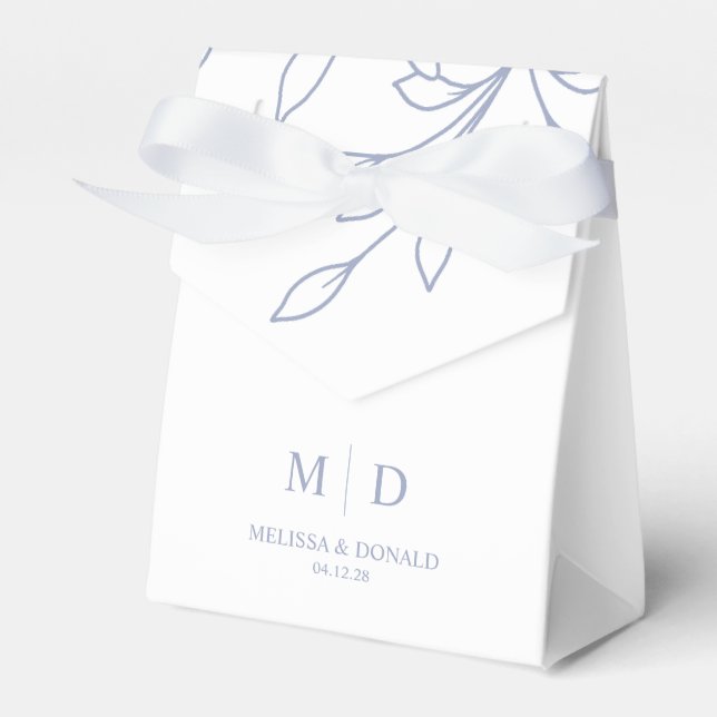 Periwinkle Blume Gefälligkeitsbox Geschenkschachtel (Vorderseite)