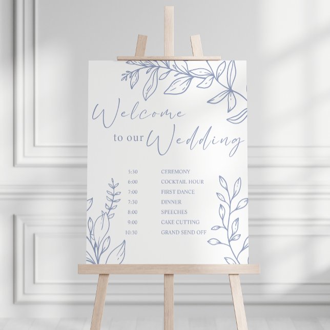 Periwinkle Blume Hochzeitsplan Poster (Von Creator hochgeladen)