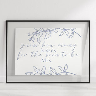 Periwinkle Blume schätzen, wie viele Kisses Game Poster