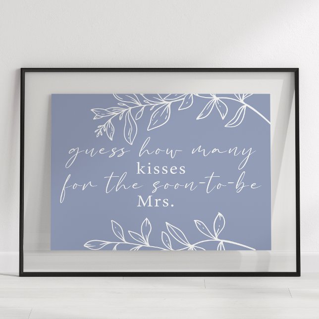 Periwinkle Blume schätzen, wie viele Kisses Game Poster (Von Creator hochgeladen)