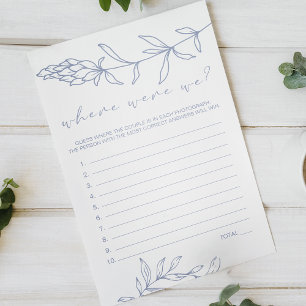 Periwinkle Blume spielen, wo wir waren Flyer