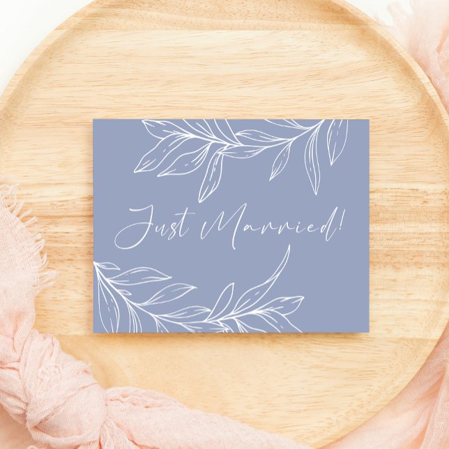 Periwinkle Blume Wedding Just Married (Von Creator hochgeladen)