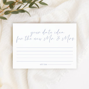 Periwinkle-Blumen Date Night Idee Shower Spiel Briefpapier