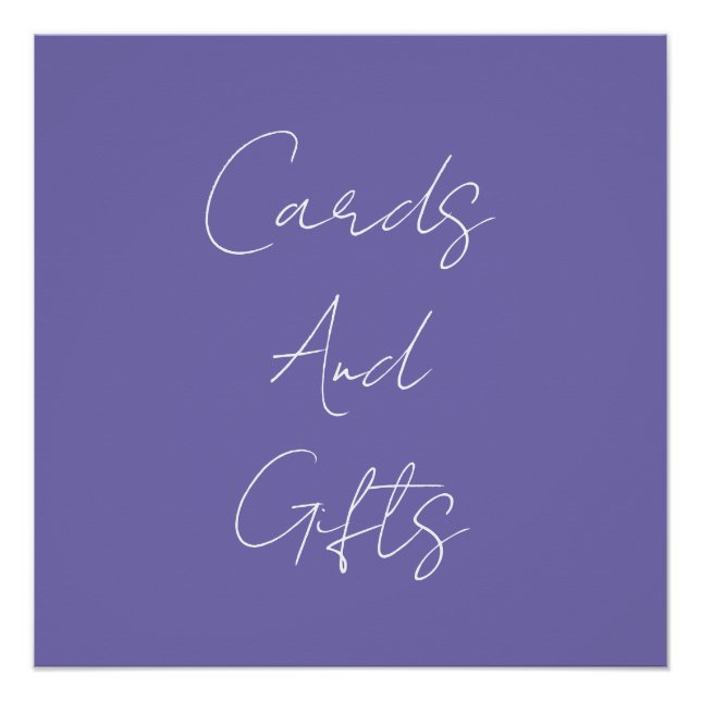 Periwinkle Brautparty Babydusche Hochzeit 2024 Poster (Vorderseite)