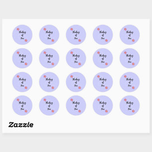 Periwinkle Denken Sie an Ihre Stickers