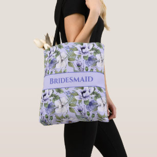 Periwinkle Florals Lila Wedding Bridesmaid Gift