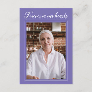 Periwinkle für immer in unserem Foto der Herzklopf Begleitkarte