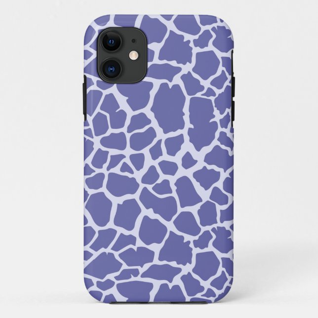 Periwinkle Giraffe Print Case-Mate iPhone Hülle (Rückseite)
