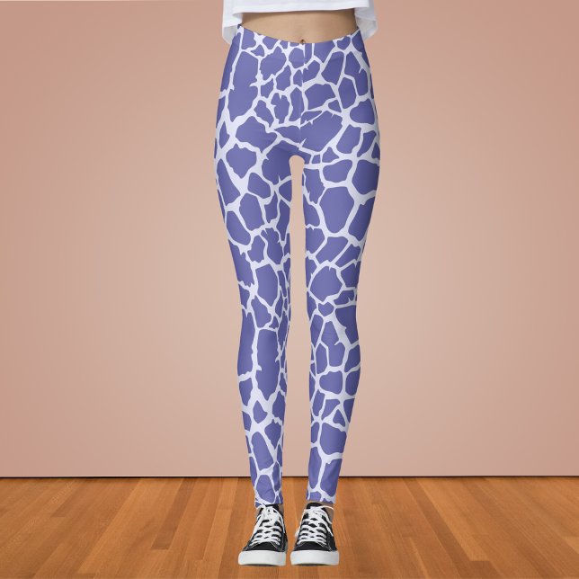 Periwinkle Giraffe Print Leggings (Von Creator hochgeladen)
