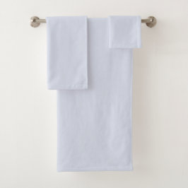 Periwinkle Gray Soft Weiß Pastellfarben Badhandtuch Set