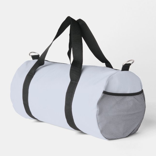 Periwinkle Gray Soft Weiß Pastellfarben Duffle Bag (Rechte Ecke)