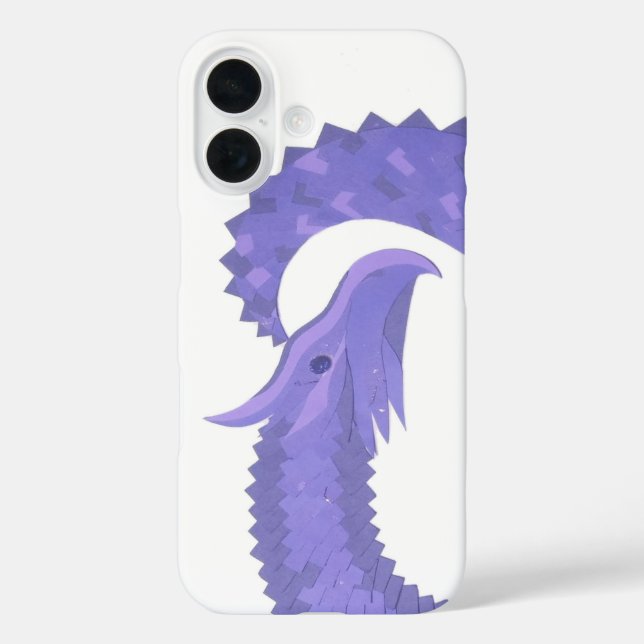 Periwinkle Herzdrache auf Weiß Case-Mate iPhone Hülle (Rückseite)